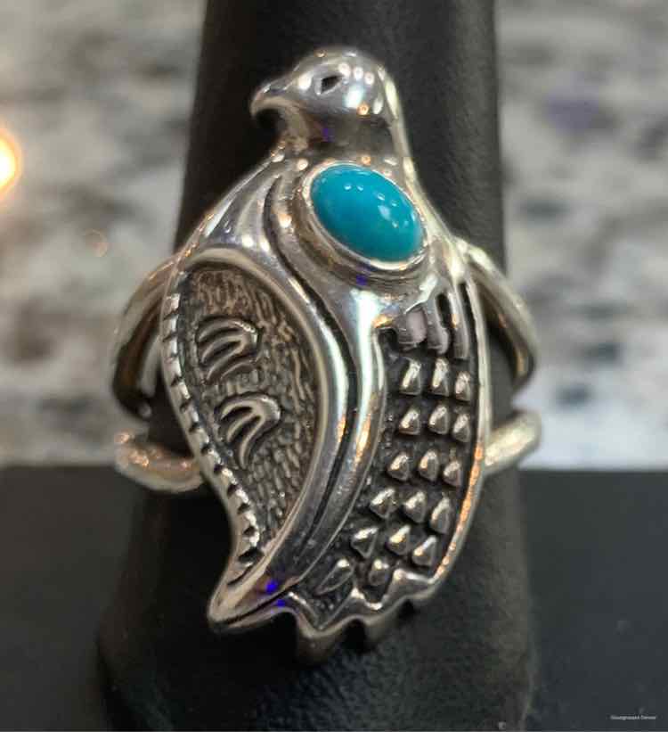 Sterling Quail Ring Size 10