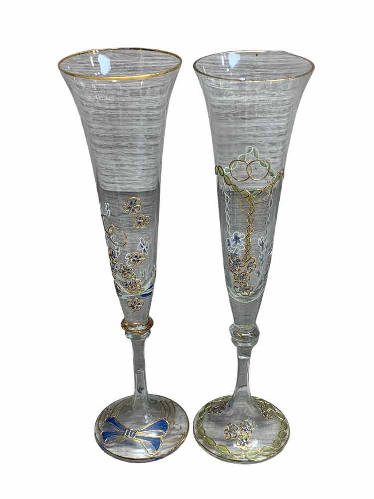Pair of Champagne Glasses