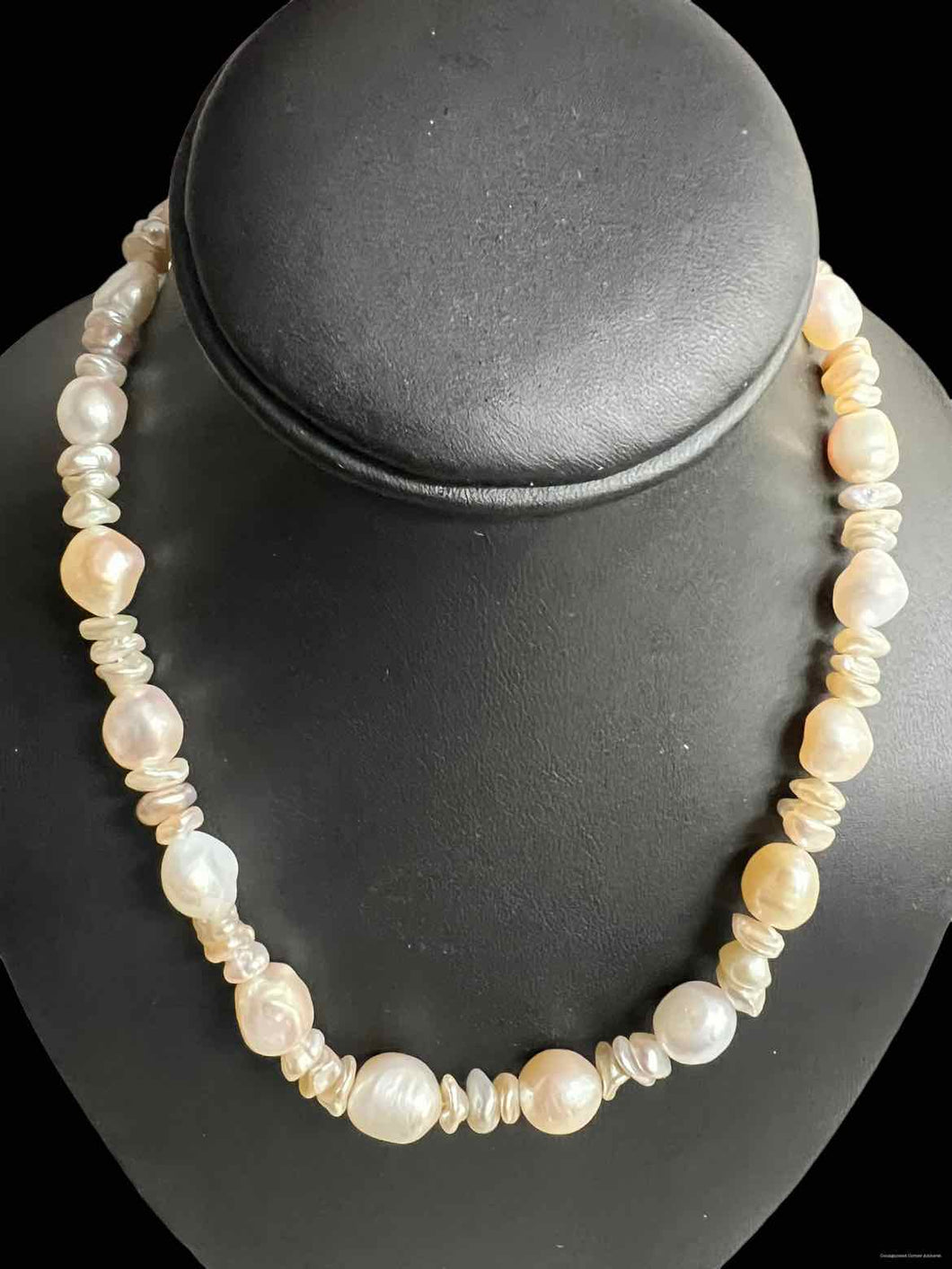 14K Clasp Pearl Necklace